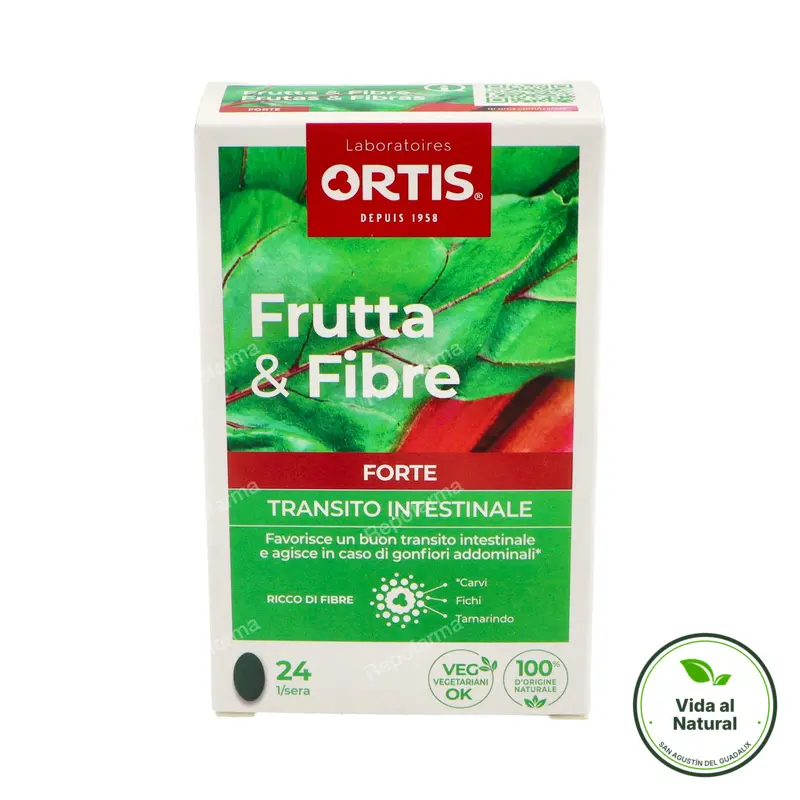 Frutas y fibras forte 24 comprimidos, Ortis