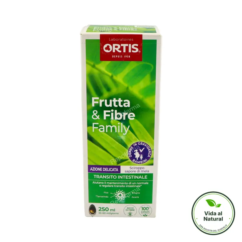 Frutas y fibras accion suave jarabe 250 ml, Ortis