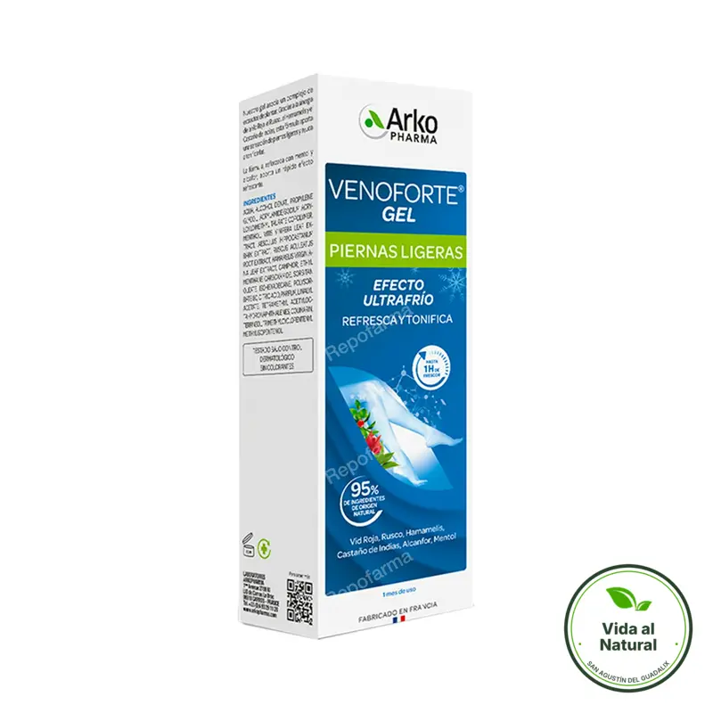 Venoforte gel piernas efecto frio 150 ml, Arkopharma