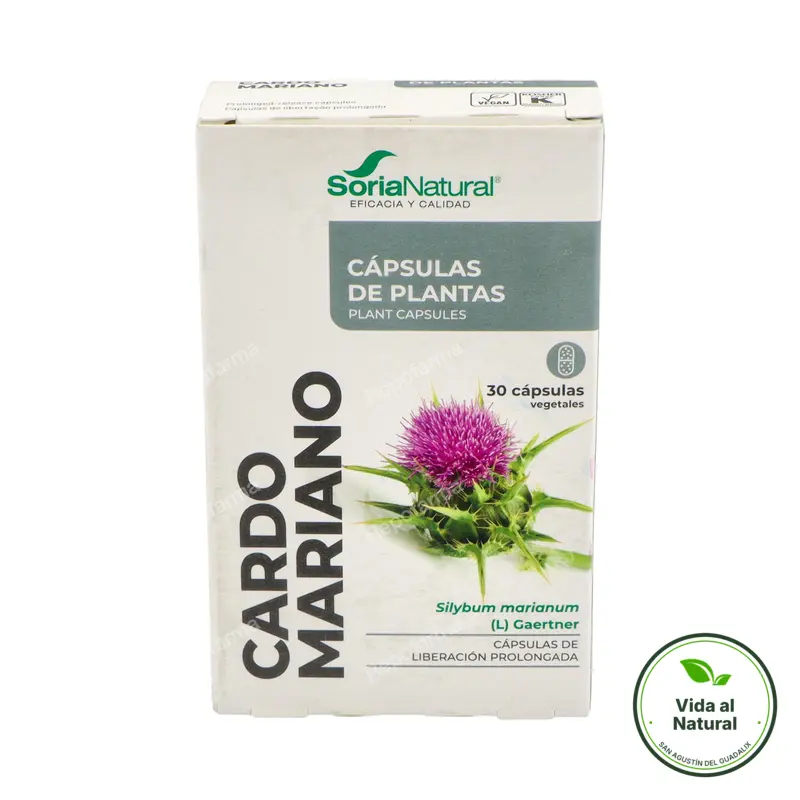 Cardo mariano 30 cápsulas, Soria Natural