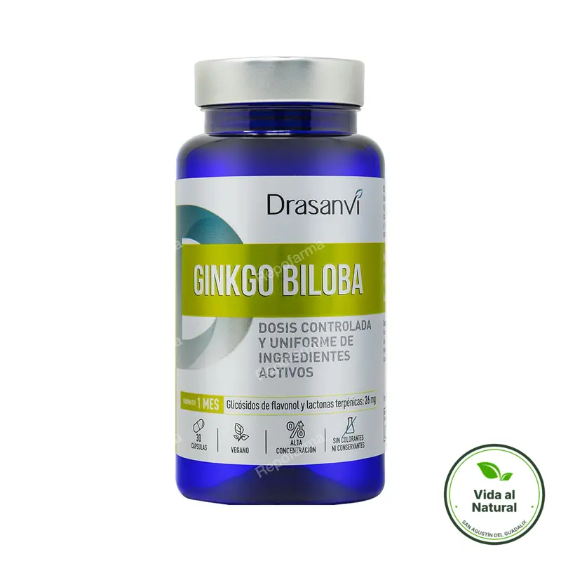 Ginkgo biloba nutrabasicos 30 cápsulas, Drasanvi