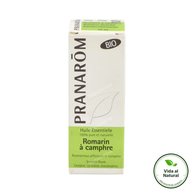 Aceite esencial de romero alcanfor BIO 10 ml, Pranarom
