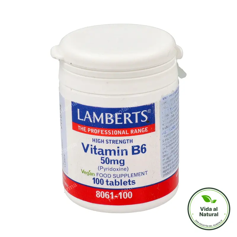 Vitamina b6 50 mg 100 comprimidos, Lamberts