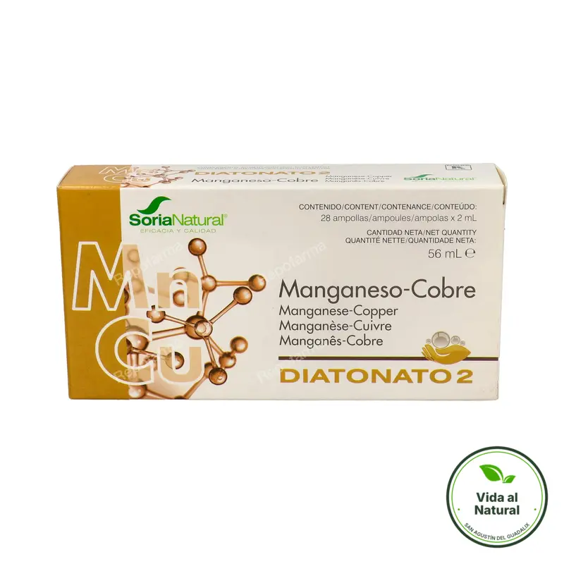 Diatonato 2 manganeso-cobre 28 viales, Soria Natural