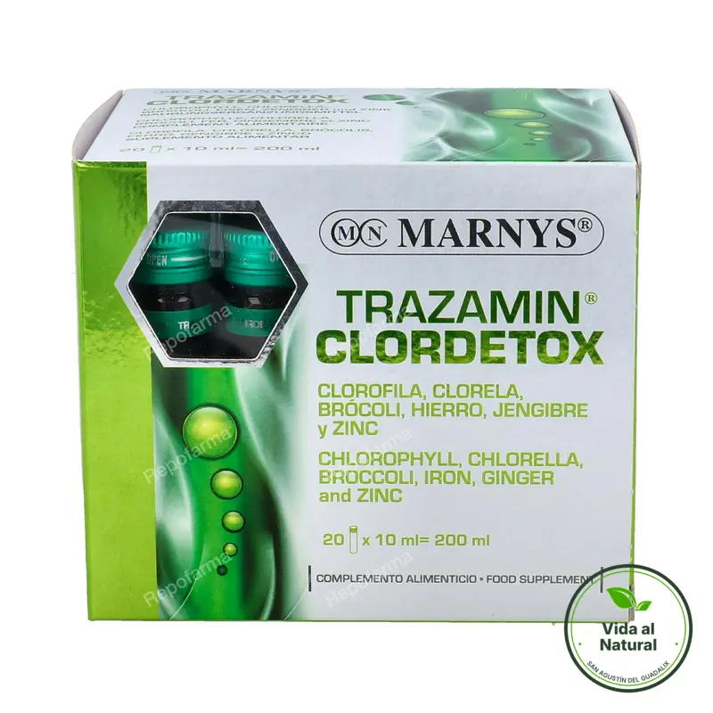 Trazamin clorodetox 20 viales, Marnys