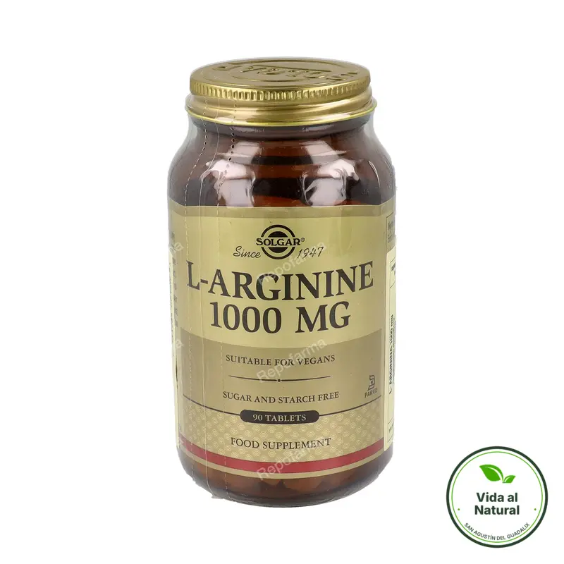 L-arginina 1000 mg 90 comprimidos, Solgar