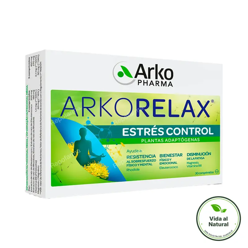 Arkorelax estres 30 comprimidos, Arkopharma