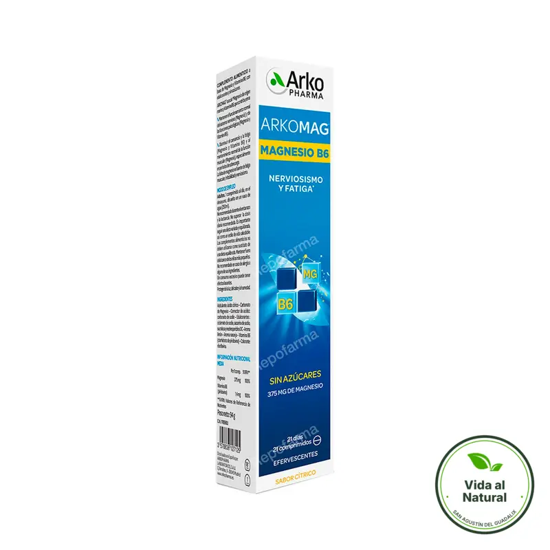 Arkovital magnesio 375mg+B6 21 comprimidos, Arkopharma