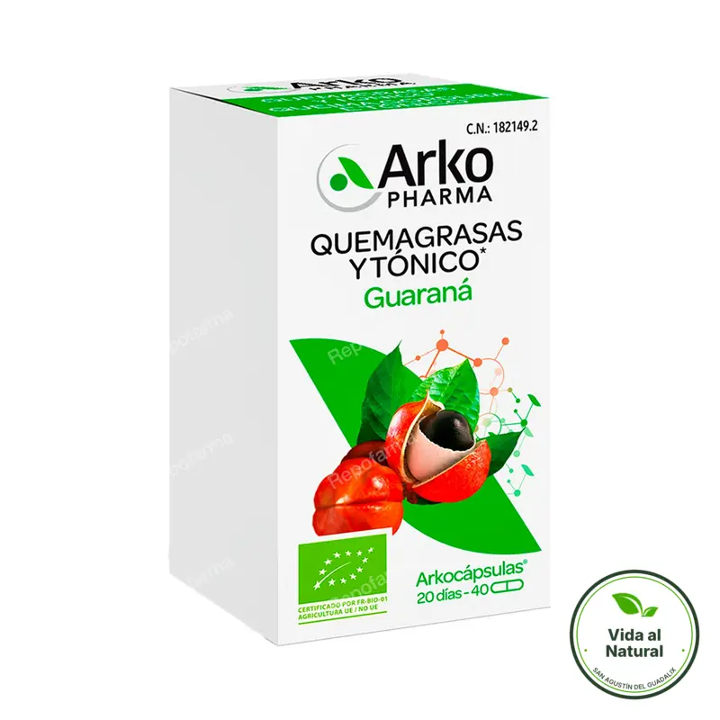 Guarana BIO 40 arkocápsulas, Arkopharma