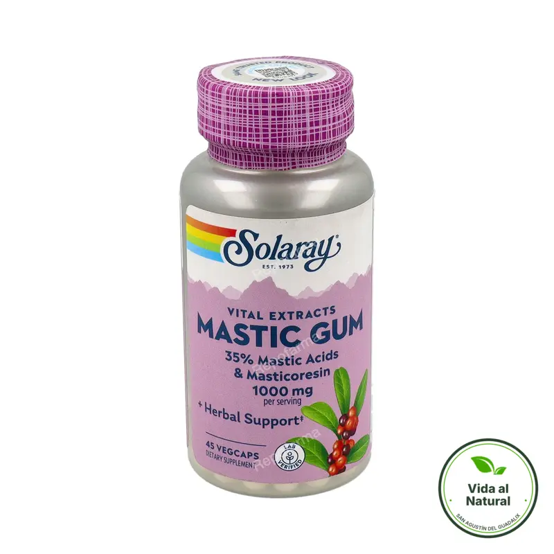 Mastic gum 1000 mg 45 cápsulas, Solaray