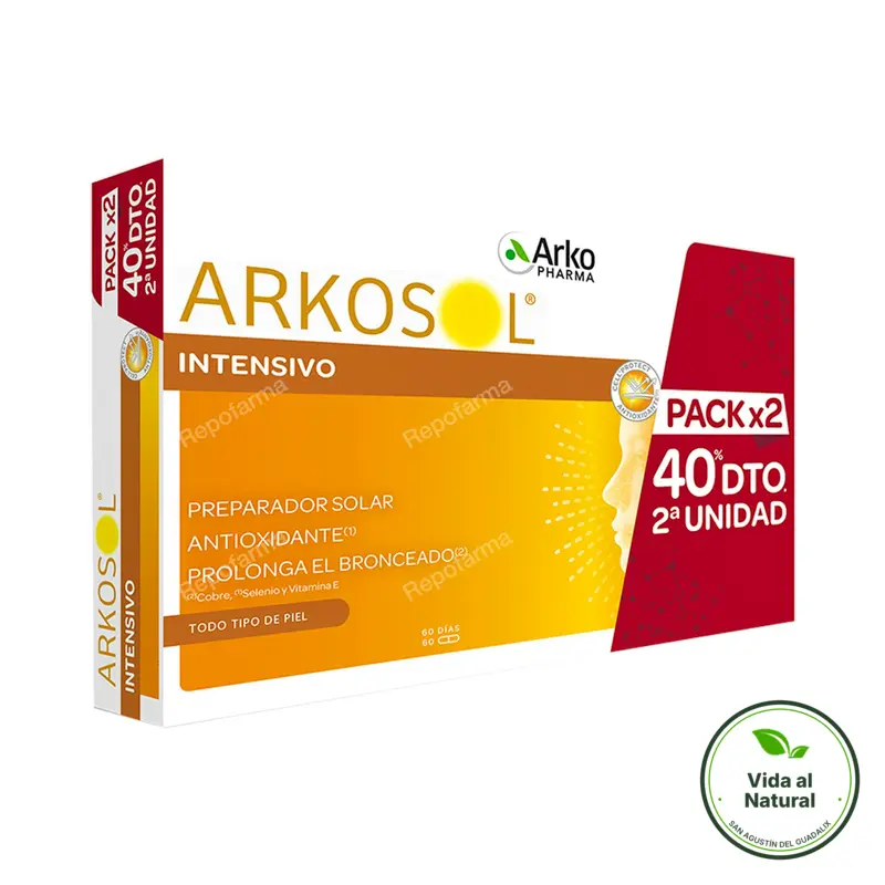 Arkosol intensivo X2 30 perlas, Arkopharma