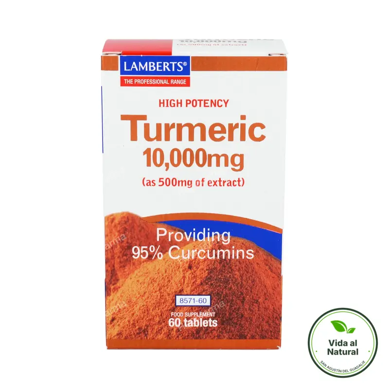 Cúrcuma 20.000 mg 60 comprimidos, Lamberts