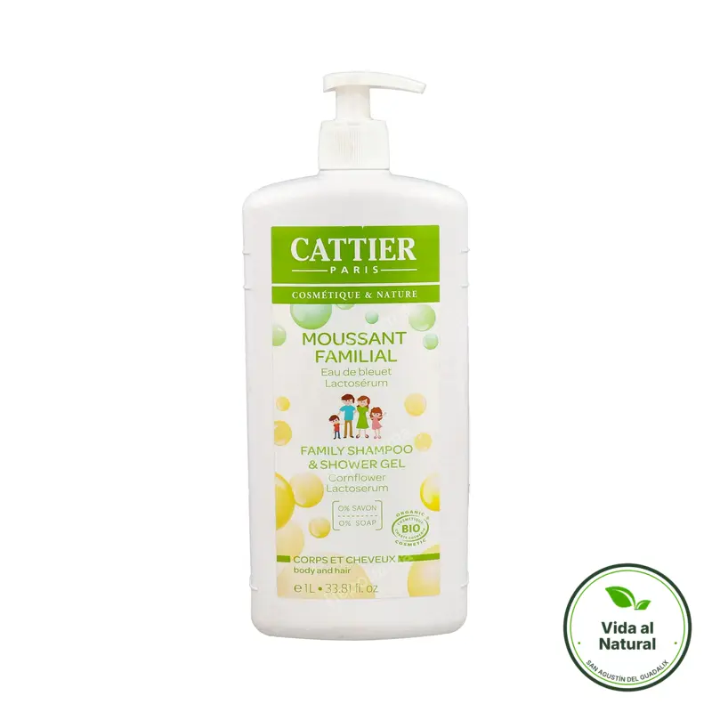 Gel de baño espumoso familiar 1 l, Cattier