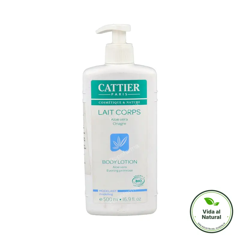 Leche hidratante modeladora reafirmante 500 ml, Cattier
