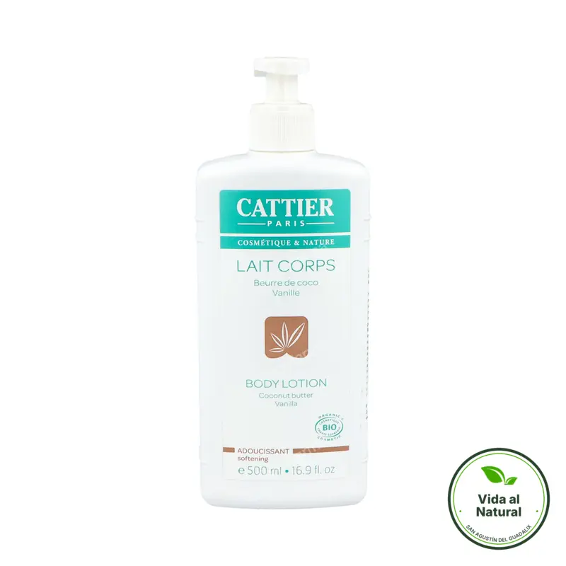 Leche hidratante suavizante (coco-vainilla) 500 ml, Cattier