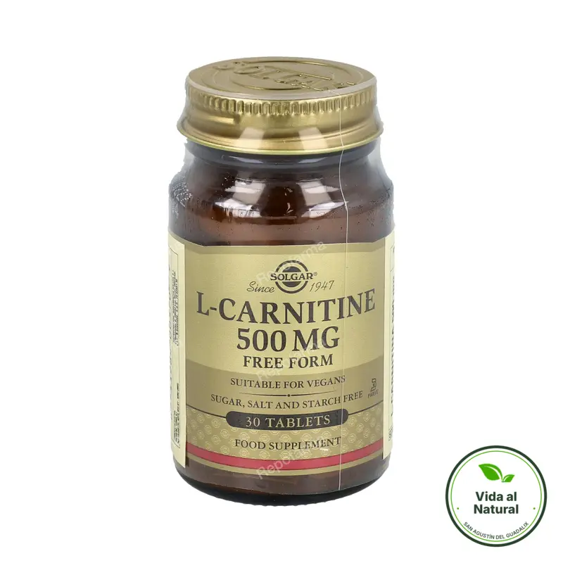 L-carnitina 500 mg 30 comprimidos, Solgar