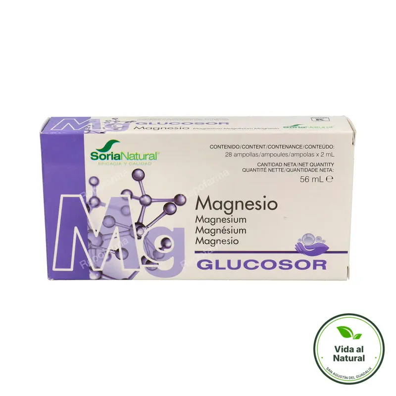 Glucosor magnesio 28 ampollas, Soria Natural