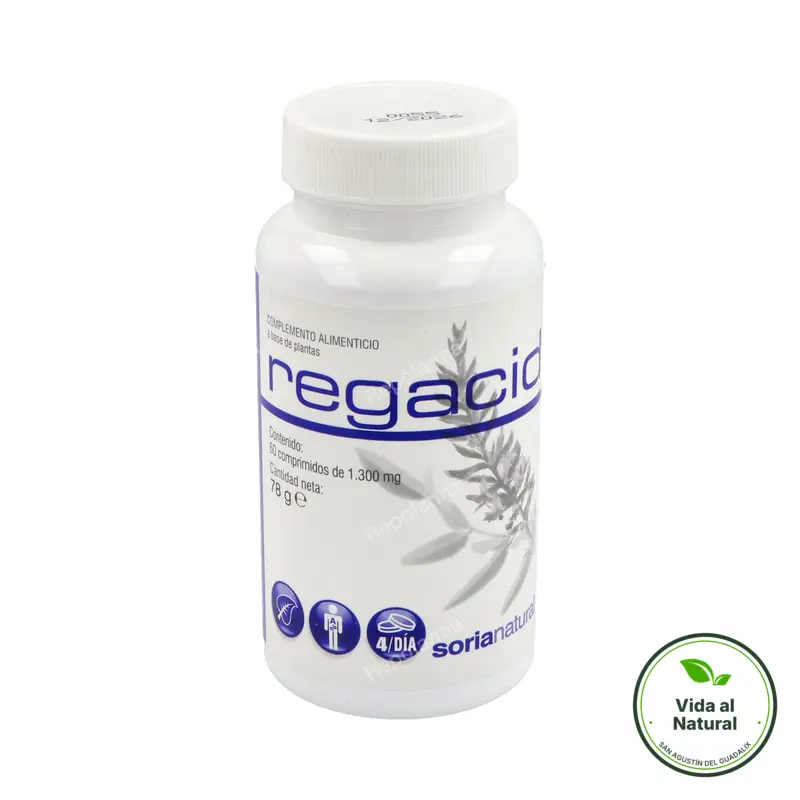 Regacid acidez 60 comprimidos, Soria Natural