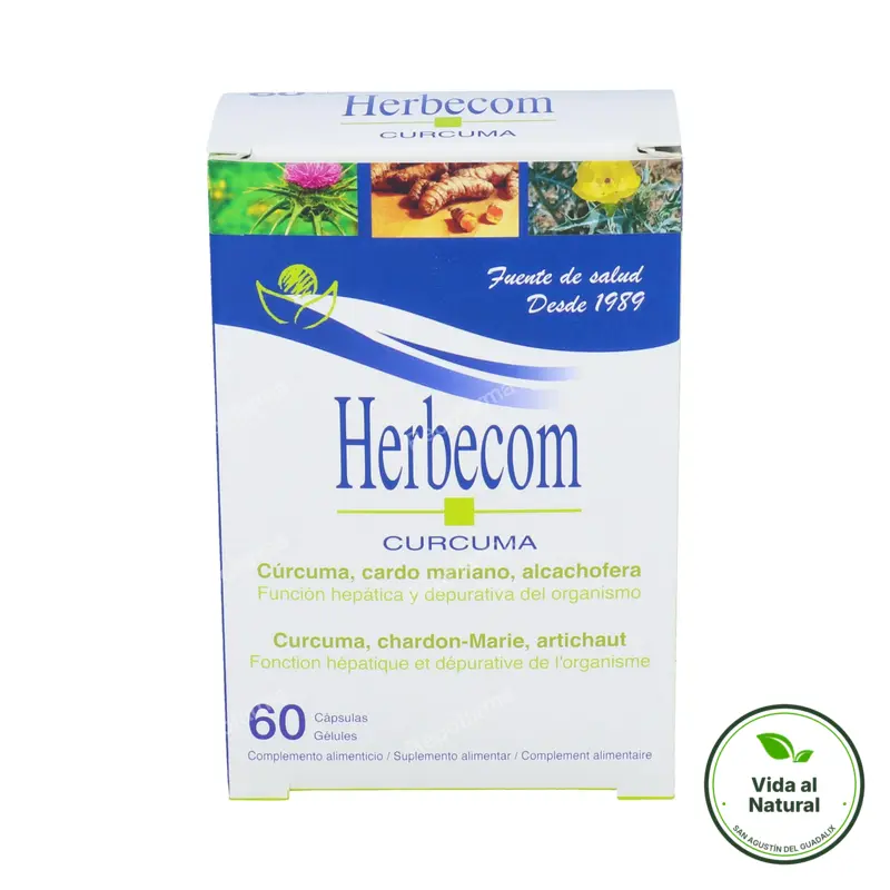Herbecom cúrcuma 60 cápsulas, Bioserum