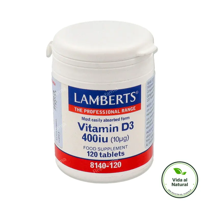 Vitamina d3 400ui 120 comprimidos, Lamberts