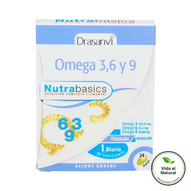 Omega 3-6-9 1000 mg nutrabasicos 24 perlas, Drasanvi