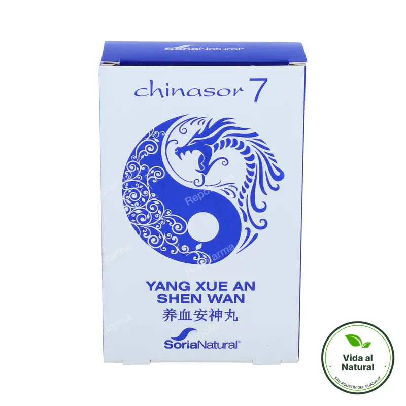 Chinasor 07 yang xue an shen wan 30 comprimidos, Soria Natural