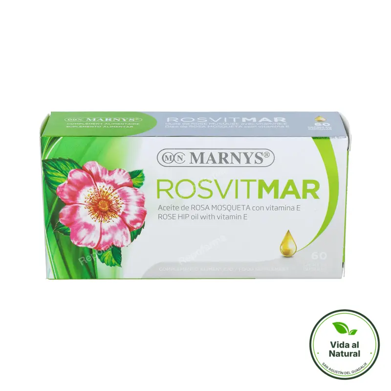 Rosvitmar aceite de rosa mosqueta 60 perlas, Marnys
