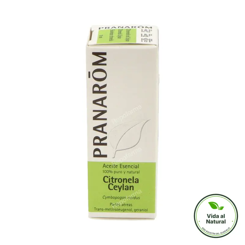 Aceite esencial de citronela ceylan 10 ml, Pranarom