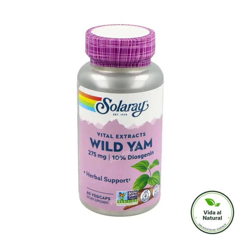 Wild yam 275 mg 60 cápsulas, Solaray