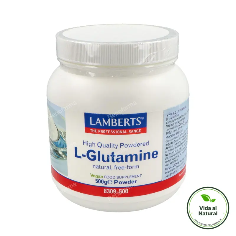 L-glutamina polvo 500 g, Lamberts