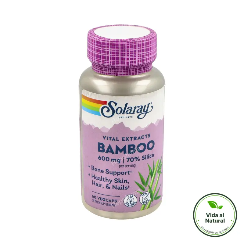Bamboo 300 mg 60 cápsulas, Solaray