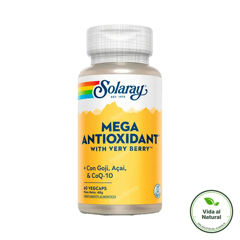 Mega antioxidant with very berry 60 cápsulas, Solaray