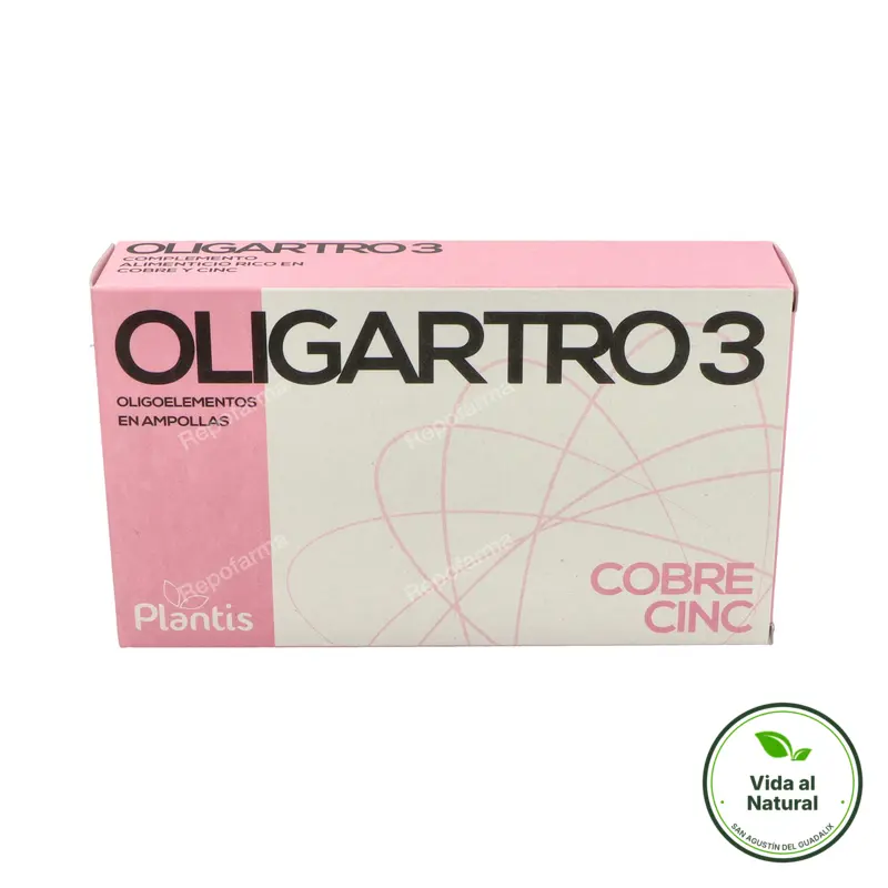 Oligartro 3 cu-zn a/a 20 ampollas, Plantis