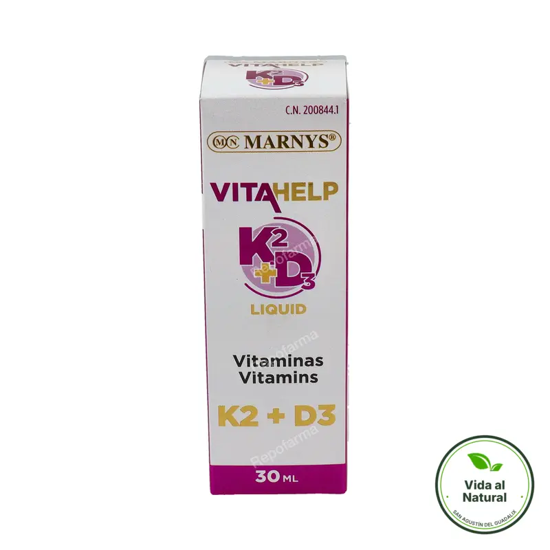 Vitamina d3+k2 vitahelp 30 ml, Marnys
