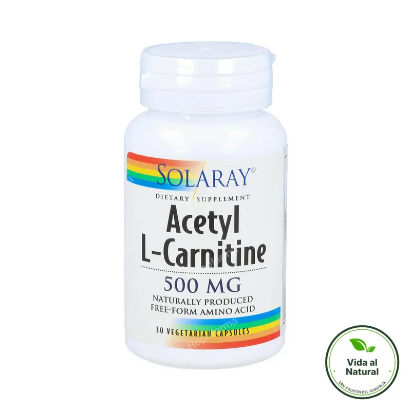 Acetyl l-carnitine 500 mg 30 cápsulas, Solaray