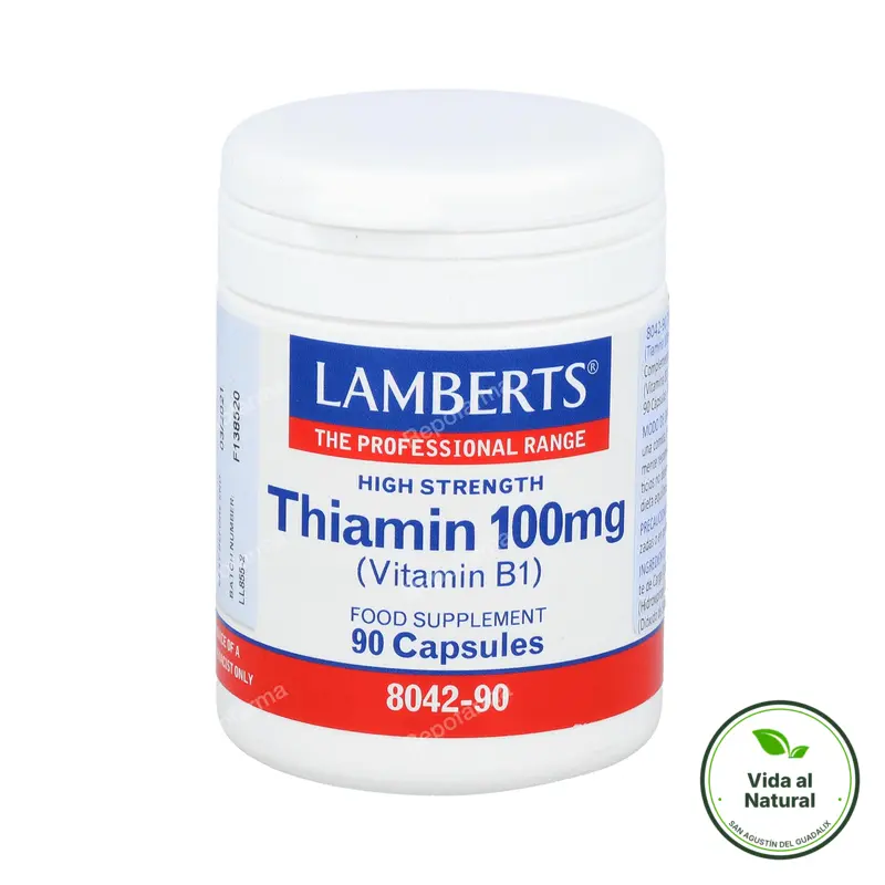 Vitamina b1 thiamin 100 mg 90 cápsulas, Lamberts
