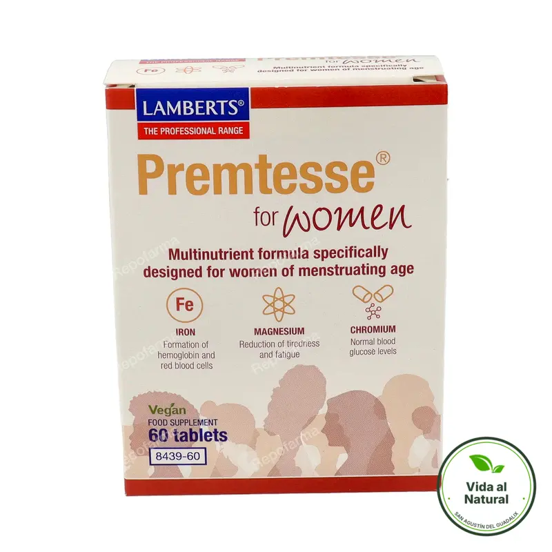 Premtesse para mujeres 60 comprimidos, Lamberts