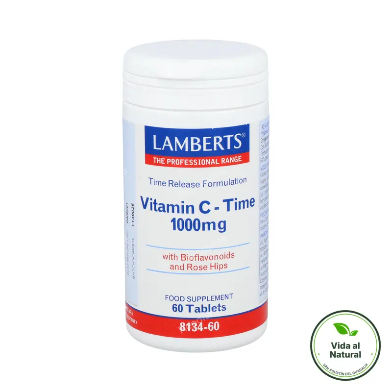 Vitamina c 1000 mg time 60 comprimidos, Lamberts