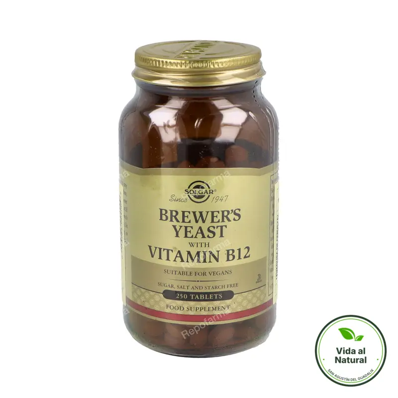 Levadura+b12 250 comprimidos, Solgar
