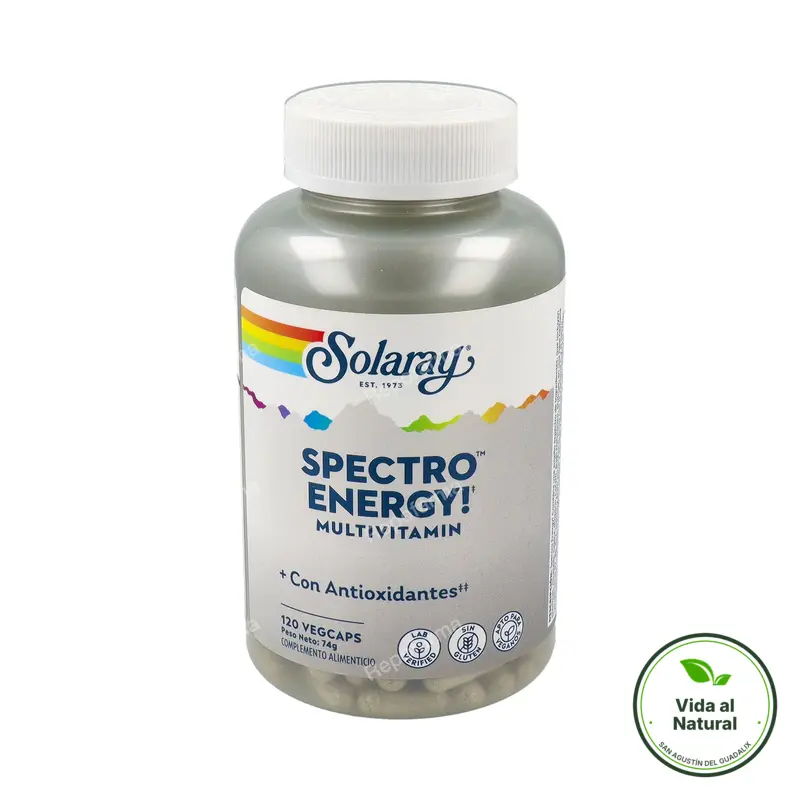 Spectro energy multivitamin 120 cápsulas vegetales, Solaray