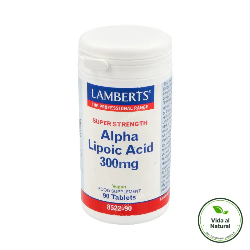 Ácido alfa lipoico 300 mg 90 cápsulas, Lamberts