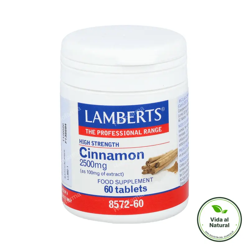 Canela 2500 mg 60tabl, Lamberts
