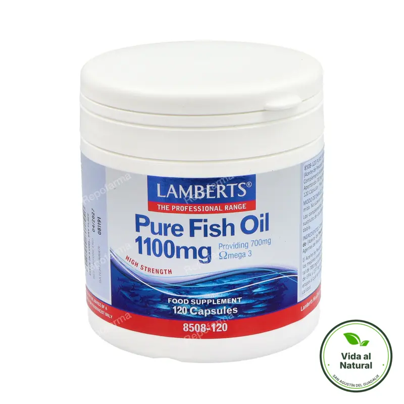 Aceite pescado 1100 mg 120cp, Lamberts