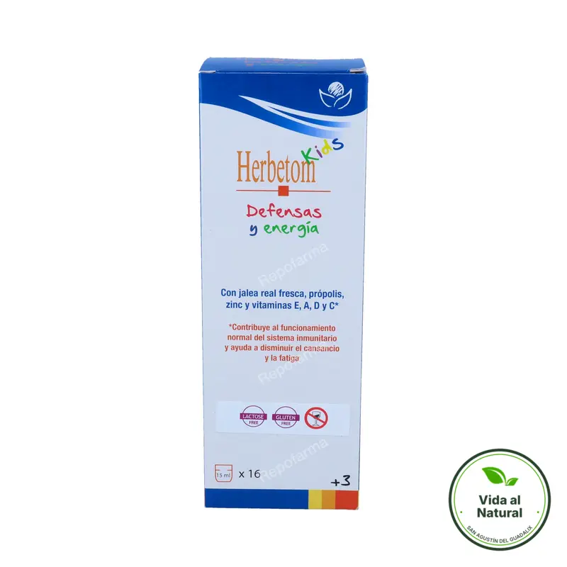 Herbetom kids defensas y energía jarabe 250 ml, Bioserum