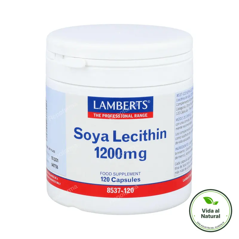 Lecitina de soja 1200 mg 120 cápsulas, Lamberts