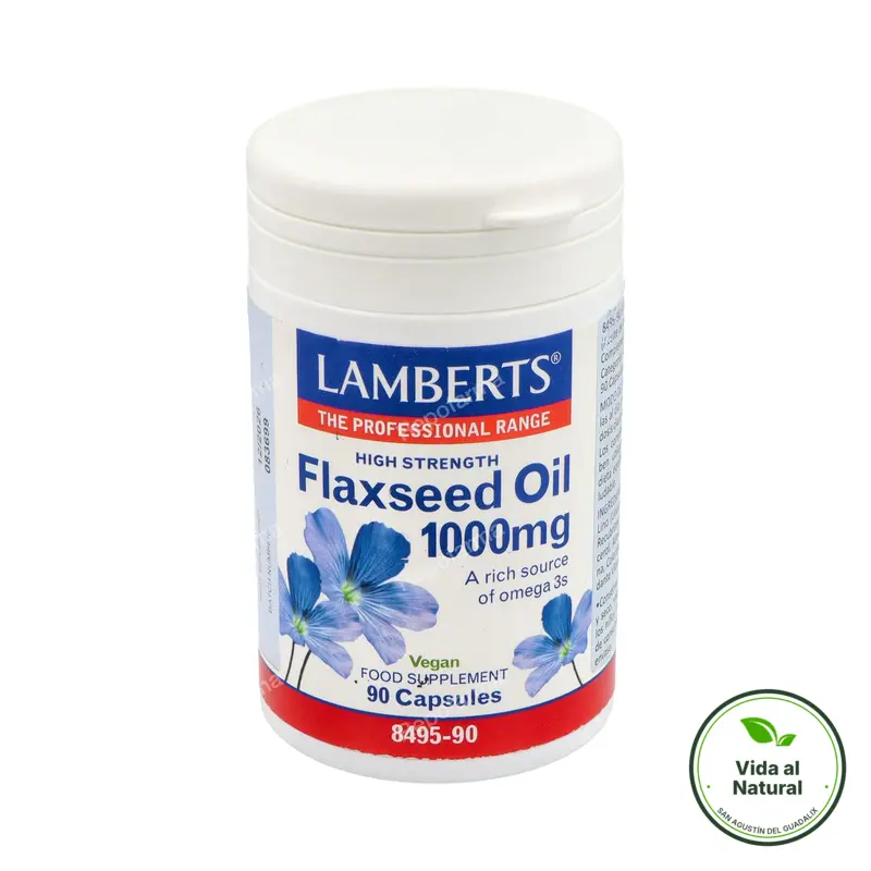 Aceite de semillas de lino 1000 mg 90 cápsulas, Lamberts