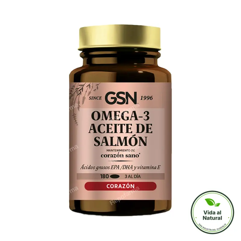 Aceite salmón omega 3 180, Gsn