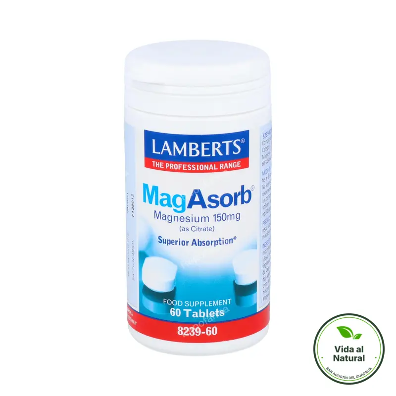 Magasorb (magnesio citrato) 150 mg 60 comprimidos, Lamberts