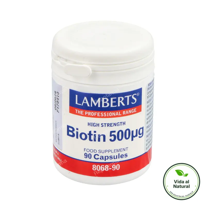 Biotina 500ug 90 cápsulas, Lamberts