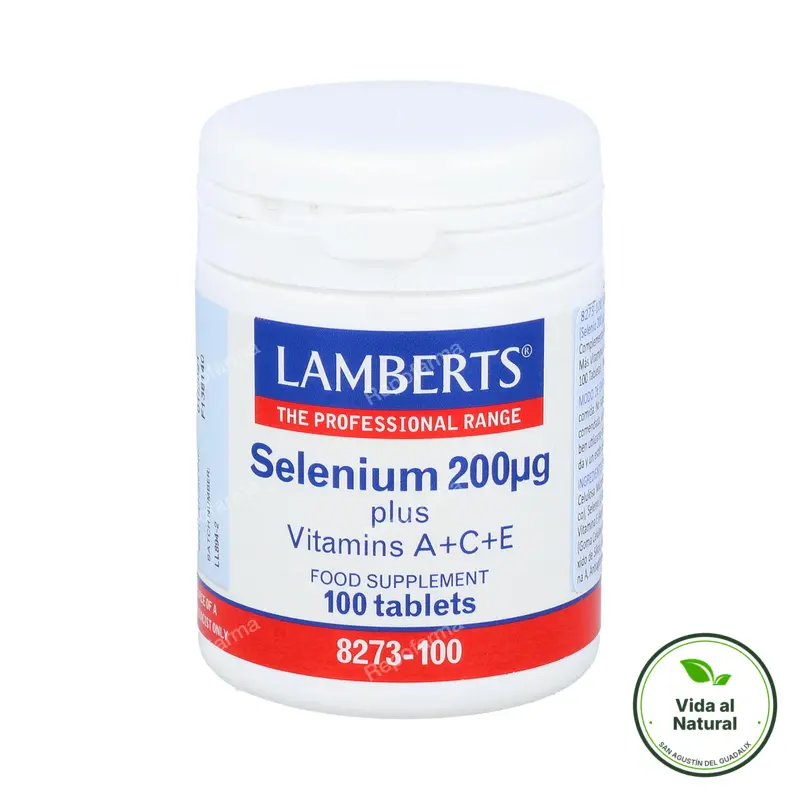 Selenio 200ug+ace 100 comprimidos, Lamberts
